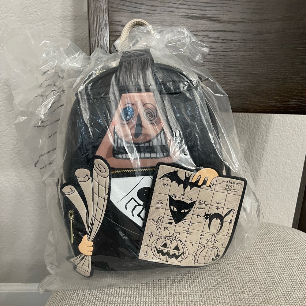 The Nightmare Before Christmas Mayor with Plans Cosplay Lenticular Mini Backpack